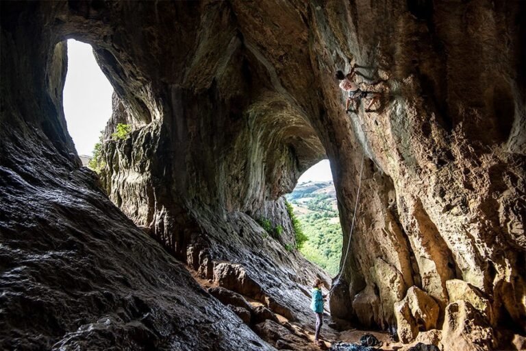 Interior of Thor's Cave, Derbyshire