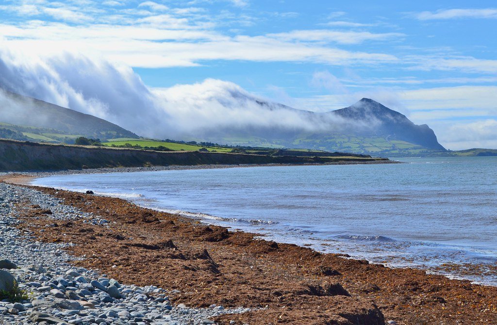View from the Aberafon beach right beside the campsite. One of the best views you'll find when camping in North Wales