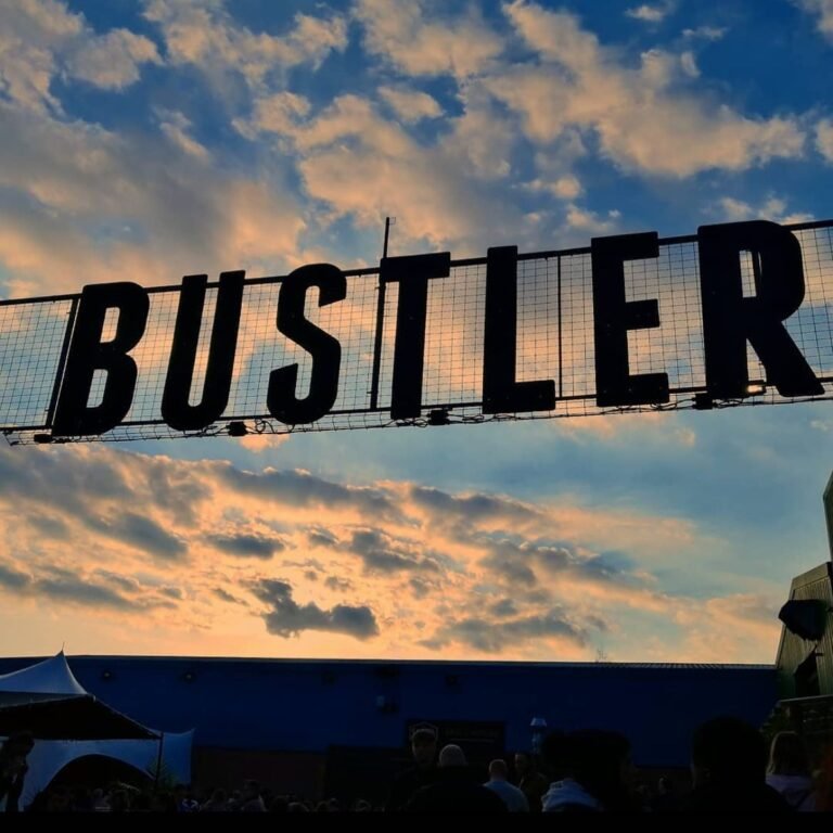 Bustler Food Market Derby Market Sign