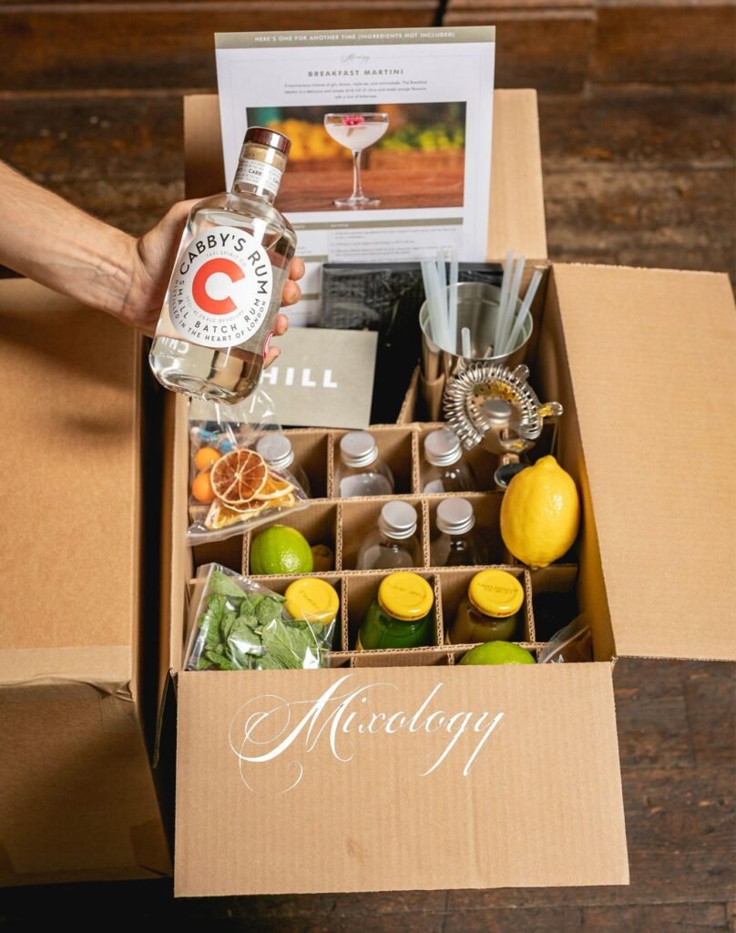 Mixology Events box for virtual cocktail masterclasses